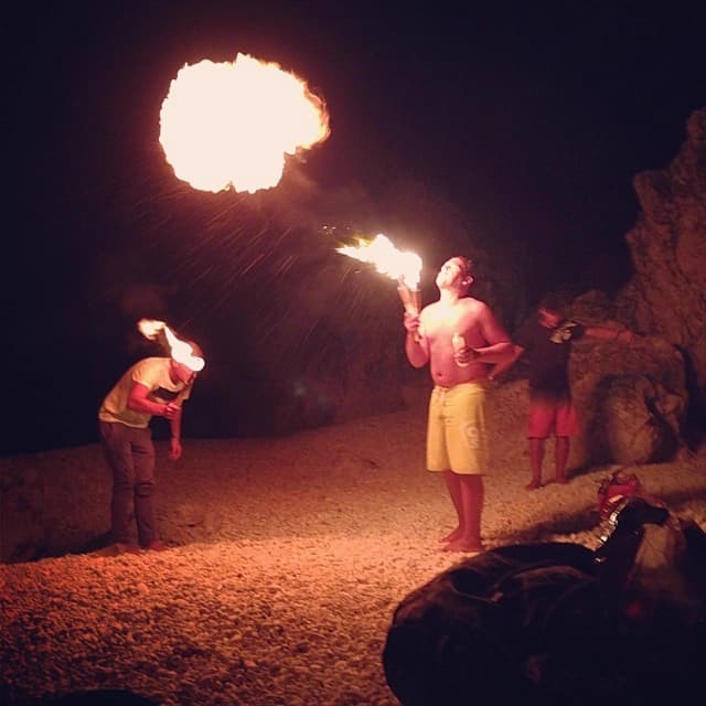 Fire breathing performance