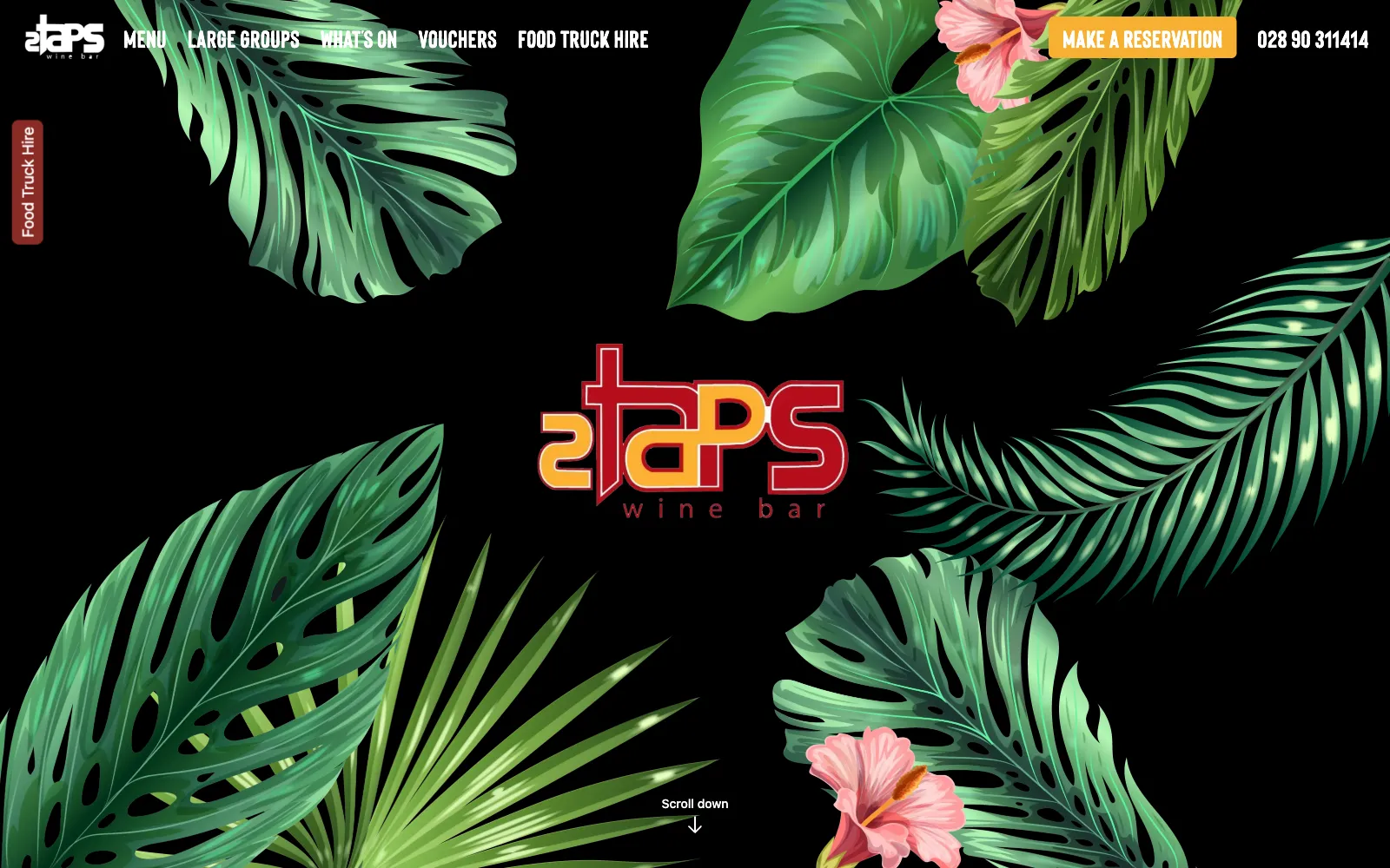 2Taps Wine Bar homepage